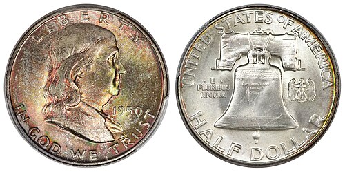 Franklin Half Dollar 1950-D