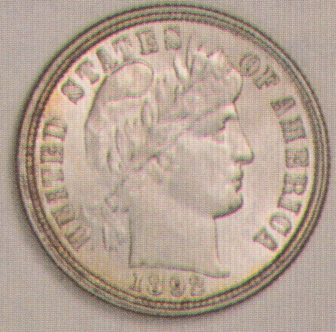 Barber Dime 1892