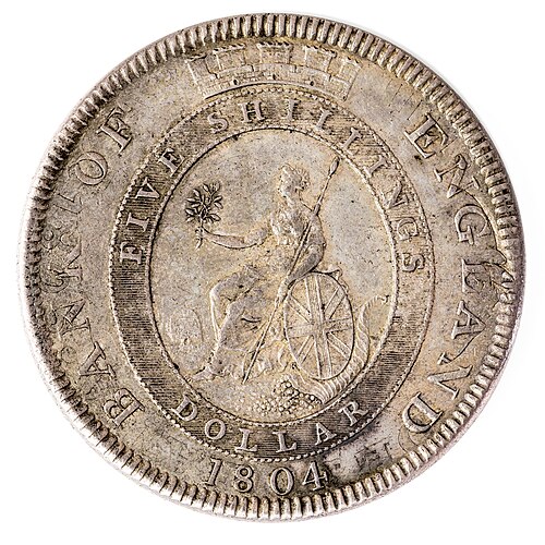 1 Dollar - George III (Type I countermark; oval)