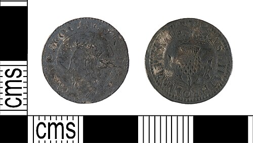 6 Pence - Charles I (3rd bust; group C)