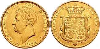 ½ Sovereign - George IV (2nd reverse)