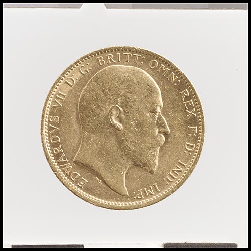 ½ Sovereign - Edward VII