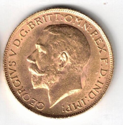 ½ Sovereign - George V