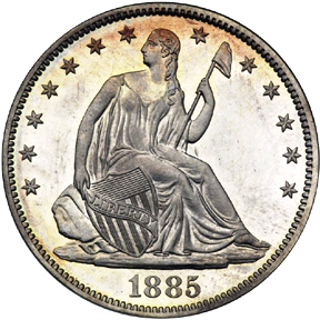 ½ Dollar "Seated Liberty Half Dollar" (with date arrows)