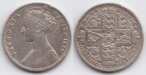 1849 Queen Victoria Florin (Godless)