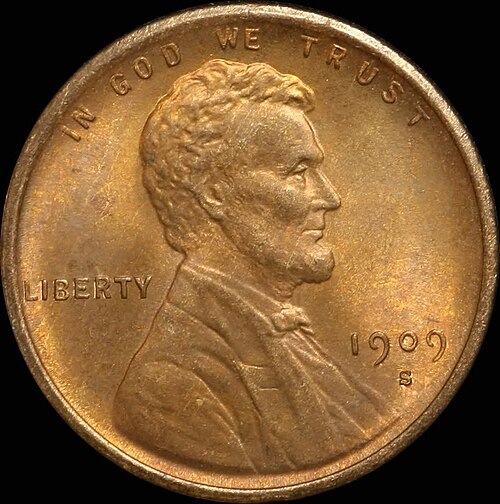 Lincoln Cent (Wheat Reverse) 1909-S VDB