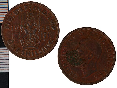 1937 George VI English Shilling