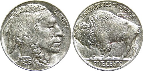 Buffalo Nickel 1935