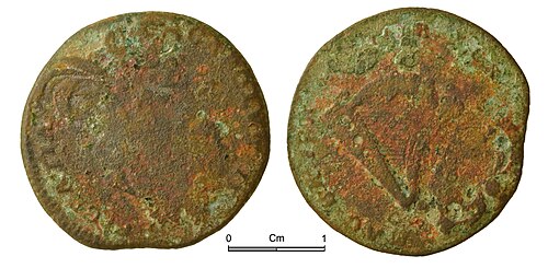 1672 Charles II Halfpenny (First Milled)